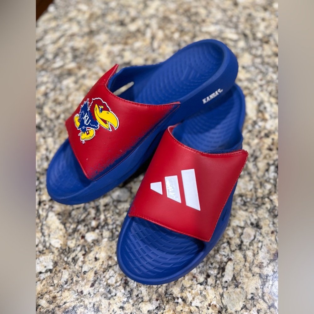 Adidas Men’s Slide Sandals - Red and Blue